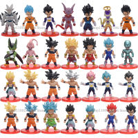 21Pcs Z Goku Vegeta Freeza Broly Action อะนิเมะ Draognball Super Saiyan Figura PVC ตุ๊กตาวันเกิดของขวัญ