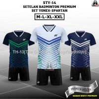 ஐ Sty-14 SET YY SPARTAN BADMINTON Suit Adult BADMINTON JERSEY BADMINTON Shirt BADMINTON Shirt PRINT