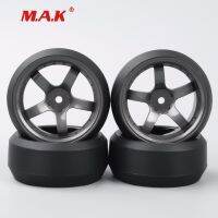 4Pcs/Set 1:10 Scale Drift Tires and Wheel Rim with 12mm Hex fit HPI HSP 1:10 On-Road Car Accessories