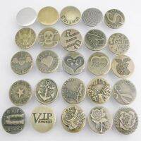 【cw】 NBNVEG 50pcs cap size 20mm shaking head Jeans Button Iron multi design clothes accessories 【hot】