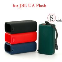 ✲  สําหรับ JBL UA FLASH สีพื้น กันตก หูฟัง เคสป้องกัน ซิลิโคนนิ่ม เคสป้องกัน พร้อมตะขอ เคส jbl ua flash rock jbl uaflash x