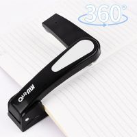 360 Rotation Heavy Duty Stapler Use 24/6 Staples Effortless Long Stapler School Paper Stapler Office Bookbinding Supplies Staplers Punches