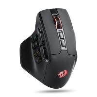 Redragon M811 PRO เมาส์สำหรับเล่นเกมส์ MMO ไร้สายเมาส์15ปุ่มตั้งโปรแกรมได้ RGB R ปุ่ม Macro 10 Se