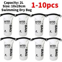 1-10pcs 2L Waterproof Dry Bag Pack Sack Swimming Rafting Kayaking River Trekking Floating Sailing Canoing Boating Water Bag