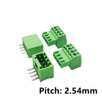 【YY】5sets 15EDG 2.54mm Pitch Screw Wiring Plug-in Terminal Plug Welding Plate Socket 2.54 Plug Pin Header Socket 2p 3p 4p 5p 6p