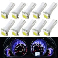 ¤ 10 PCS T5 74 LED Bulbs 12V 5050 1-SMD 7000K White Car Interior Maps Dashboard Instrument Panel Gauge Cluster Indicator Lights