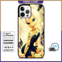 Tinkerbell Tattoo Phone Case for iPhone 14 Pro Max / iPhone 13 Pro Max / iPhone 12 Pro Max / XS Max / Samsung Galaxy Note 10 Plus / S22 Ultra / S21 Plus Anti-fall Protective Case Cover