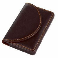 【LZ】 Men Business Card Folder Rifd Leather Stainless Steel Large Capacity Card Holder Credit Cardholder Unisex Card Case Metal Wallet