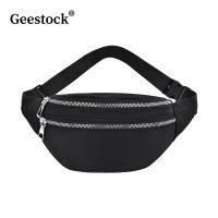 Geestock Waist Pack Bags for Women Nylon Fanny Packs Casual Women  39;s Chest Bags Man Belt Pouch Travel Hip Bag Sport Purses Pocket