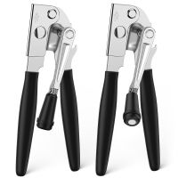 2Pcs Commercial Can Opener Heavy Duty Hand Can Opener Manual Handheld Can Opener with Easy Crank Handle for Cans