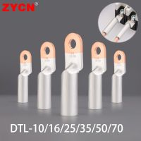 1PC DTL-10/16/25/35/50/70 10mm2 Copper Aluminum Terminal Bimetal Crimp Cable End Lug Electric Power Connector Air Switch Electrical Circuitry Parts El