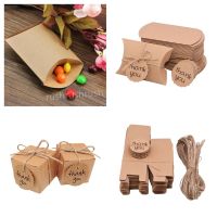 [Goubuli]Brown Paper Wedding Favor Chocolate Boxes Small Bakery to Fold Treat Cookies Pastry Dessert