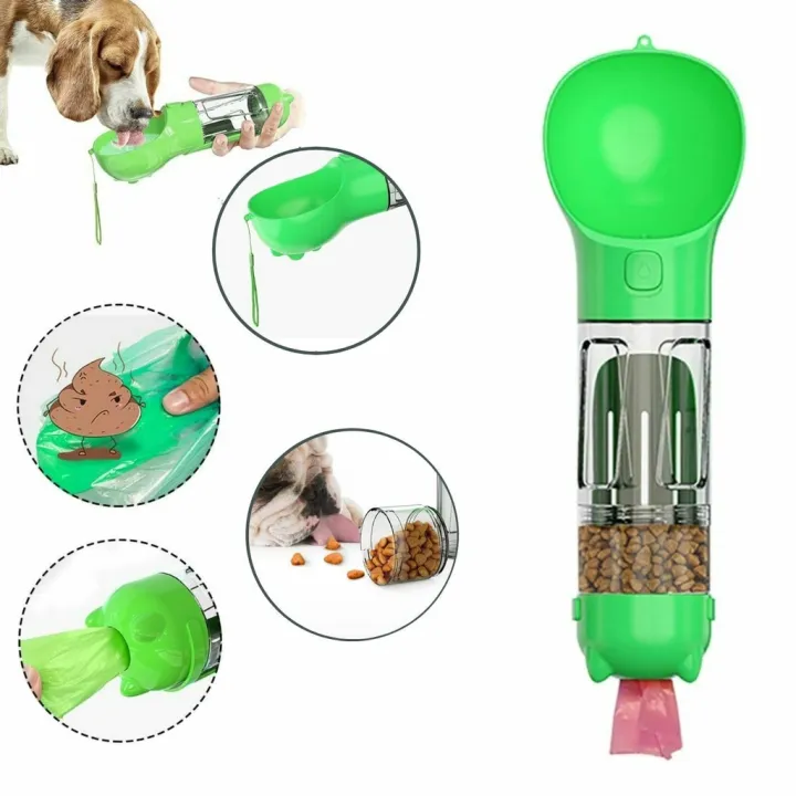 Portable Pet Dog Water Bottles Drinker Dispenser Travel Gourd Feeder