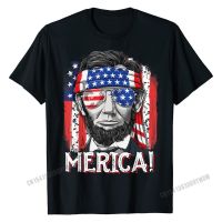 4Th Of July Shirts For Men Merica Abe Lincoln Tee Gift MenS Fitted Tees Cotton T Shirt Design