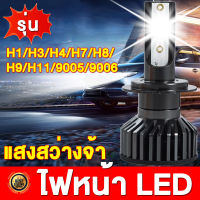 1คู่ ฉลาดLED QICHEN หลอดไฟ Canbus แสงสว่างจ้า6000K รุ่น H1/H3/H4/H7/H8/H9/H11/9005/9006 หลอดไฟหน้ารถ ไฟหน้ารถยนต์