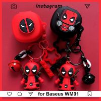 New Cartoon Cover for Baseus WM01 TWS / Baseus WM02 Earphone Case Accessories Wireless Headphone Silicone Box Charms Wireless Earbud Cases