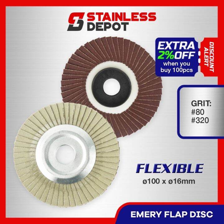 1PC 4 Emery Flap Disc Flap Disk Flexible Sanding Angle Grinder Pino