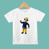 Fireman Sam T-shirts for Kids Short Sleeve European Fashion Trend Boys Clothes Summer Street Casual Toddler T Shirt Children Top