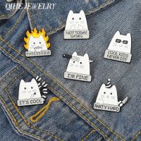 Cartoon Enamel Pin Im Quote Metal Animals Badge Lapel Brooch Jewelry Hat for