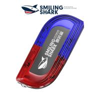 SmilingShark ไฟเตือนแบบหนีบไฟแฟลชรถยนต์สีแดงฟ้าแสงแฟลช,ไฟเตือนอเนกประสงค์พร้อมนกหวีดอิเล็กทรอนิกส์ USB ชาร์จไฟได้ไฟไหล่ไฟตำรวจไฟวิ่งกลางแจ้ง