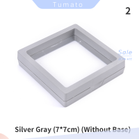 Tumato เข็มกลัดฟิล์ม PE อัญมณีเหรียญเครื่องประดับกันฝุ่นห่วงยางกล่องเก็บของระงับ