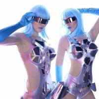 hot【DT】 2020 Fashion Jazz Costume Bodysuit Jumpsuit Singers Performing Wear Pole Gogo Dancer Outfits