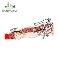 EARLFAMILY 13Cm X 5.8Cm สำหรับ Makima Chainsaw Man Eyes สติกเกอร์รถกระดานโต้คลื่นอุปกรณ์เสริมรถยนต์รูปลอกกระจกหน้ารถแล็ปท็อป RV