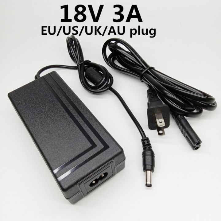 18 Volt Power Adapter 18v 3a Power Supply Conveter Dc 55x21 25mm Transformer Eu Uk Au South 8893