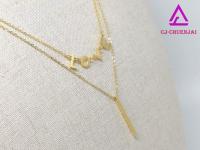 CJ Jewelry สร้อยคอแฟชั่นพร้อมจี้ สแตนเลสแท้ สามารถปรับความยาวได้ รหัส NG18