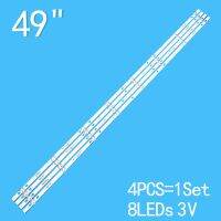 New 4PCS/lot 945mm 8LEDs 3V For 49