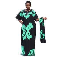 African Dashiki Elegant black dress for Women Sexy female casual Loose long maxi Party dress