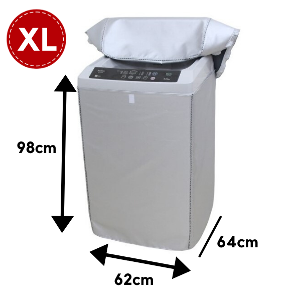 gregory-ผ้าคลุมเครื่องซักผ้า-washing-machine-cover-รุ่นฝาครอบ-สำหรับเครื่องซักผ้าฝาบน-top-load-สีเทาเงิน-xl-กว้าง-62-x-ลึก-64-x-สูง-98-cm