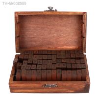 ❆♘✷ 70pcs DIY Handmade Rectangle Wooden Box Seal Number Alphabet Stamp Diary Ablum Wedding Letter Stamp Kids Number Seal Diary Decor