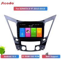 ACODO 2 Din 2 + 32G 9/10นิ้วรถวิทยุAndroid 12 Mirror Linkเครื่องเล่นมัลติมีเดียหน้าจอสัมผัสเครื่องเสียงสำหรับHyundai Sonata 8 YF 2010 2011 2012 2013 2014 2015 GPS