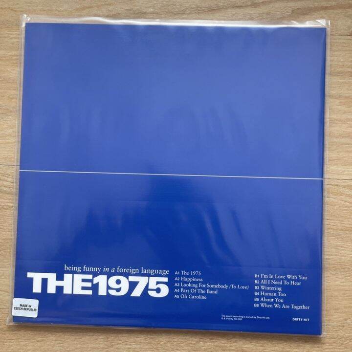 แผ่นเสียง-the-1975-being-funny-in-a-foreign-language-clear-vinyl-lp-album-มือหนึ่ง