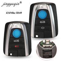 Jingyuqin กุญแจรถยนต์รีโมท ID49 434Mhz ของแท้สำหรับ BMW I3 I8ซีรีส์2014 2015 2016 2017รีโมทคอนโทรลไร้กุญแจ NBGIDGNG1 433Mhz