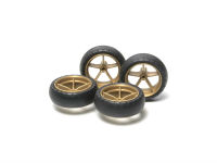 15368 TAMIYA Mini 4WD Large Dia. Narrow Lightweight Wheels (w/Arched Tires)