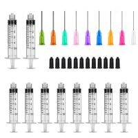 hot【DT】✁﹉▦  30Pack 5ml Syringes Set 1.5 inches 14G-27G Blunt Needle with Storage Caps for Refilling and Measuring Liquids