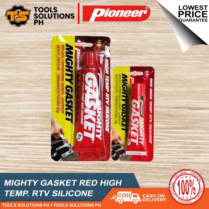 Pioneer Mighty Gasket Red High Temp Rtv Silicone Sealant Lazada Ph