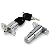 ✿₪♞ Drawer Push Lock Sliding Door Showcase Cupboard Cabinet Locks Window Security Chain Furniture Hardware With 2 Keys