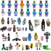 ♝บล็อกตัวต่อ Minecraft Bashangshan349820กำลังใช้ได้กับเลโก้ Minifigure สตีฟเขาของขวัญเด็ก303อาวุธของเล่นประกอบการศึกษา