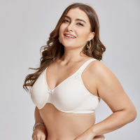 Delimira Womens Seamless Full Figure Underwire Smooth Minimizer Bra Plus Size