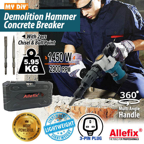 MYDIYSDNBDH ALLEFIX DEMOLITION HAMMER DRILL 0810 1450W 16MM WITH