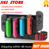 Charging Dock Compatible with Switch OLEDSwitch Joy Cons Controller, with 9 Game Storage Slots