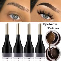 1 Pcs Eyebrow Enhancer Cream Tattoo Gel Natural Waterproof Dyed Brow Professional Makeup Durable Brown Tinted Liquid Cosmetics