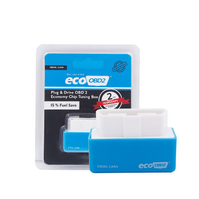 ชิปรถยนต์กล่องเชื่อมต่ออิเล็กทรอนิกส์ OBD2ปลั๊กและขับ ECO ตัวประหยัดน้ำมันเครื่องเพิ่มพลังงานรถยนต์ดีเซลใหม่ล่าสุด