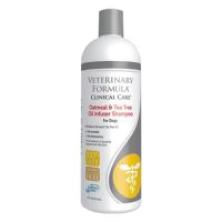 แชมพูสุนัข Veterinary Formula Clinical Care Shampoo Oatmeal &amp; Tea Tree Oil สำหรับผิวแห้งแพ้ง่าย 473มล. (1 ขวด)