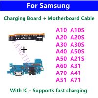 [CNIU digital accessories] USB ชาร์จพอร์ตบอร์ดเชื่อมต่อเมนบอร์ด Flex สำหรับ Samsung A10 A20 A30 A40 A50 A60 A70 A10S A20S A21S A31 A71 A51