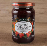 MACKAYS Three Berry Preserve Jam 340g