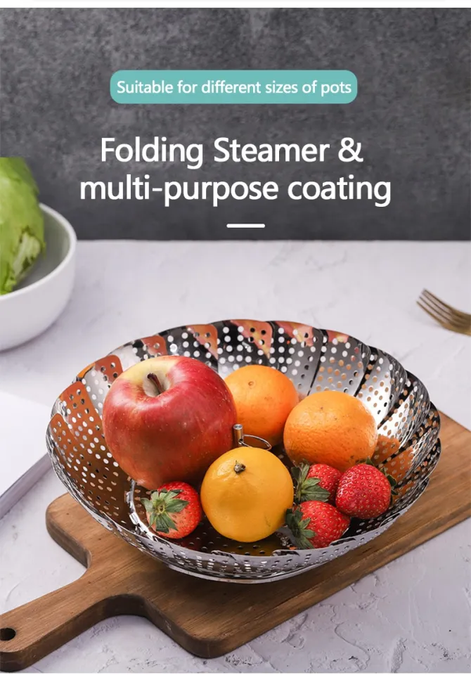 Stainless Steel Lotus Steaming Tray Multi-Function Changeable